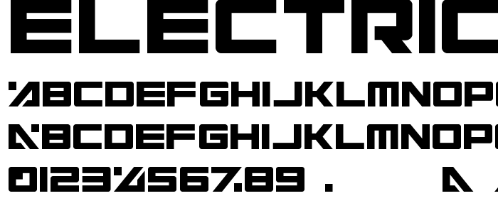Electric Toaster font